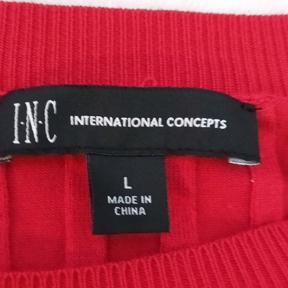 INC Women's Sweater With Zippers on the Collar - Picture 4 of 6